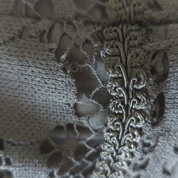 Sea New York Black Cotton Guipure Lace Sleeve Mini Dress - Picture 6 of 6